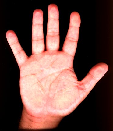 My right palm Art by David Neal Dubois